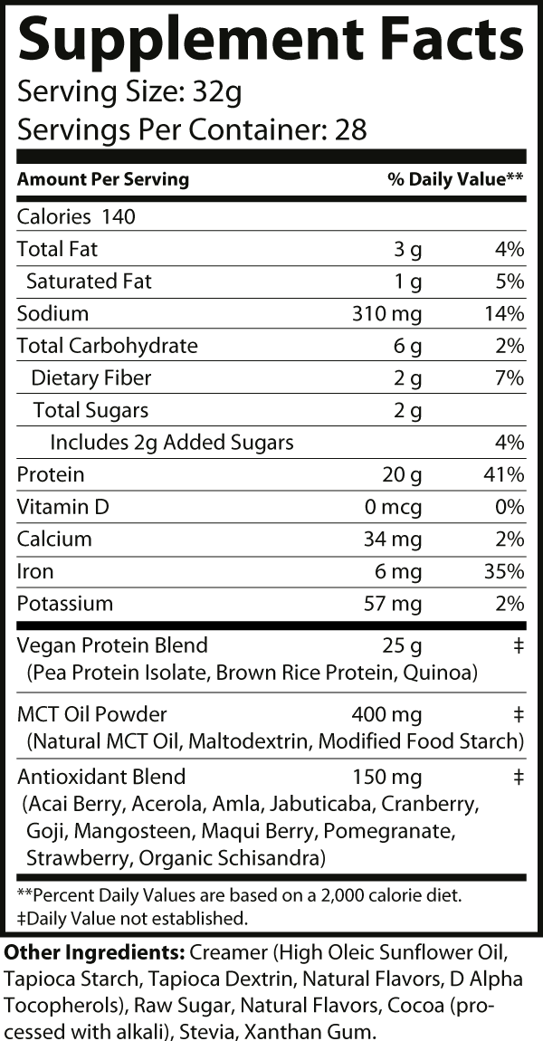 Vegan Protein (Chocolate Milkshake)