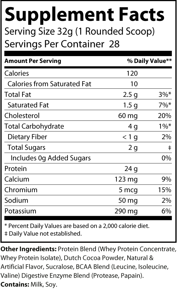 2LB-Whey Protein Chocolate