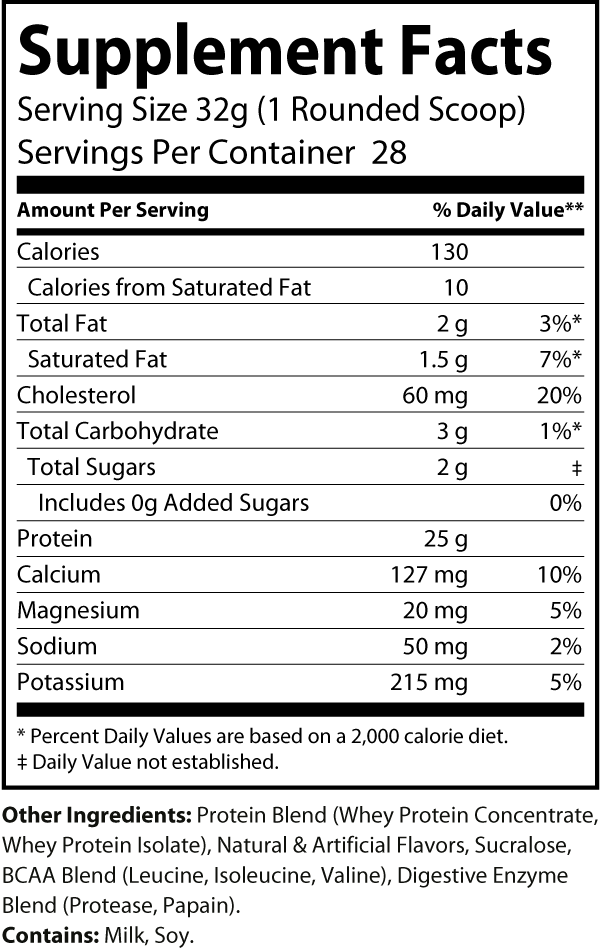 2LB-Whey Protein Vanilla